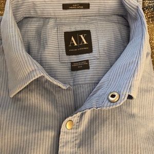 Armani Exchange- men’s shirt, snap buttons